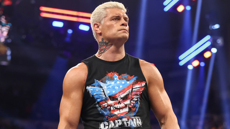 Cody Rhodes wearing a black tank top