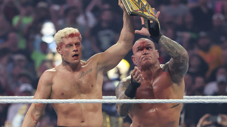 A bloody Randy Orton snatches the title from a weary Cody Rhodes