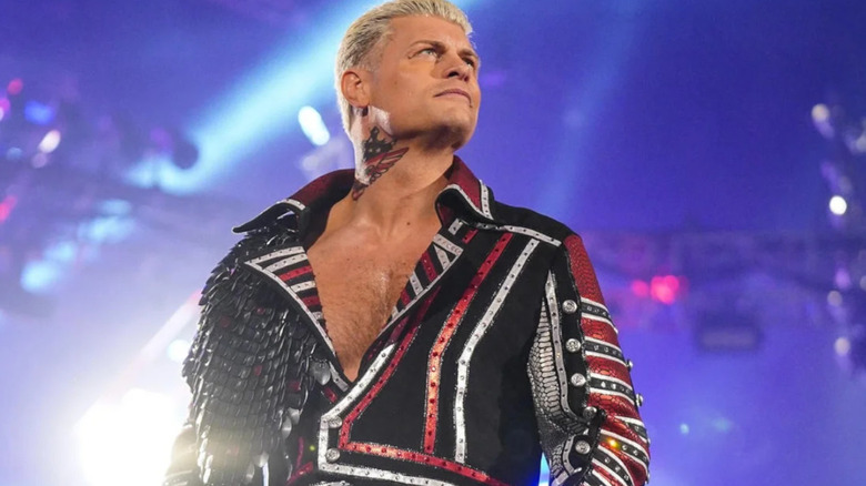 Cody Rhodes wearing his ring jacket.