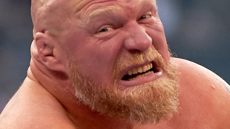 Brock Lesnar During His Match At WrestleMania 39