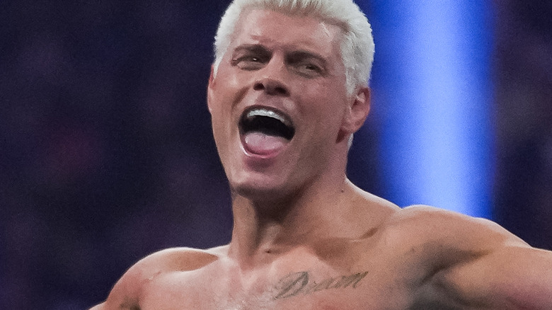 Cody Rhodes celebrating