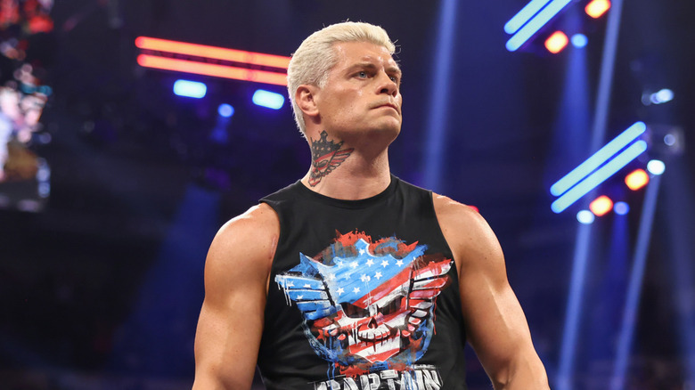 Cody Rhodes in ring during Saturday Night's Main Event