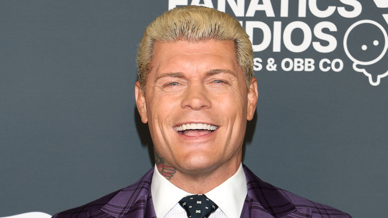 Cody Rhodes grinning like a supervillain