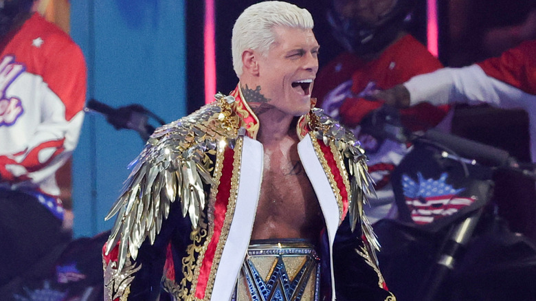Cody Rhodes is wearing the Undisputed WWE Championship