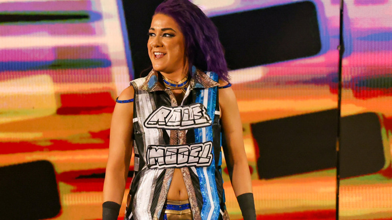 Bayley at the entrance way