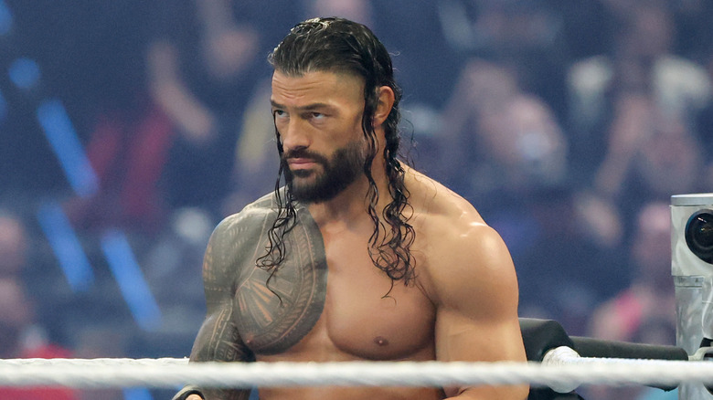 Roman Reigns with his game face on