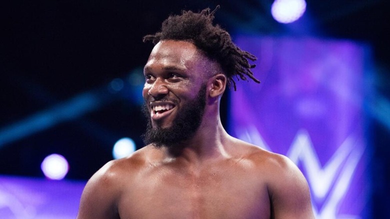 Rich Swann early in his WWE run