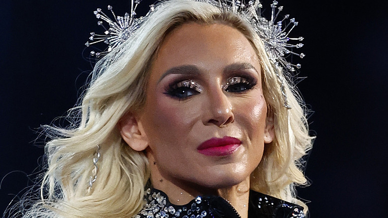 Charlotte Flair walking to the ring