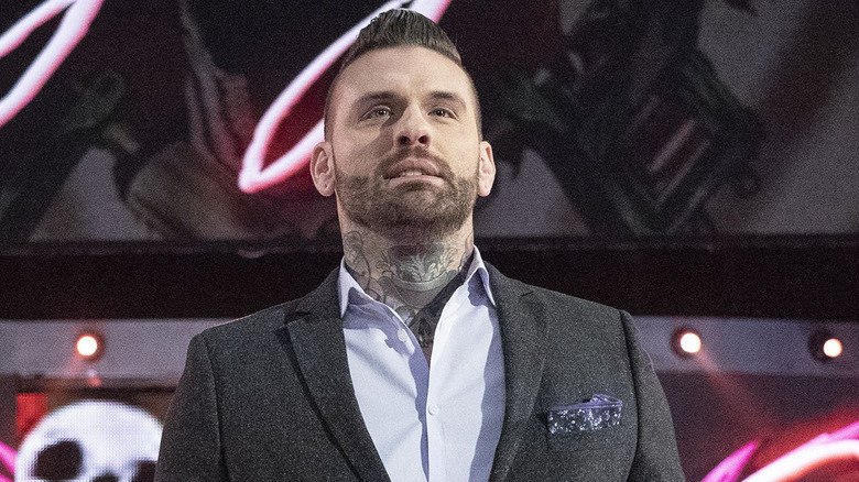 Corey Graves makes his entrance