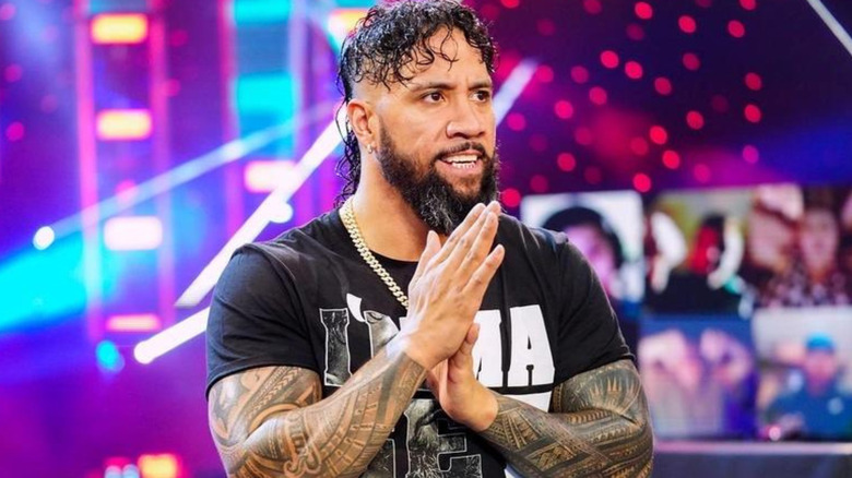 Jey Uso rubbing hands together