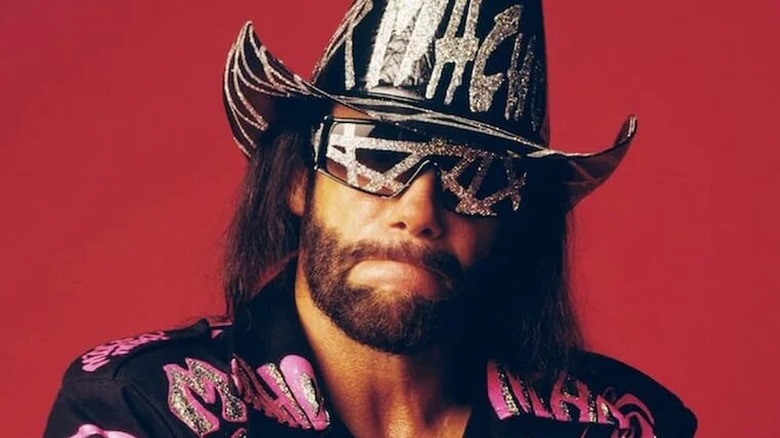 "Macho Man" Randy Savage posing