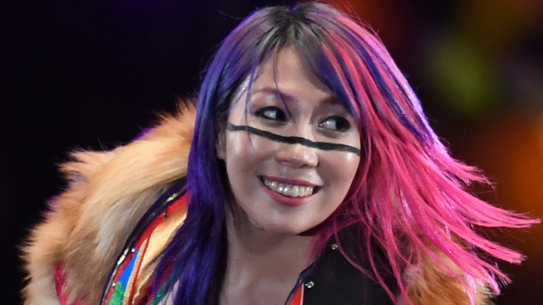 Asuka smiling