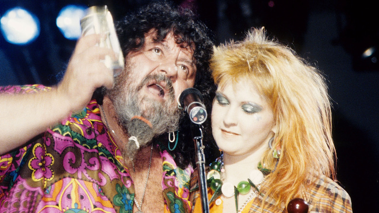 Cyndi Lauper and Captain Lou Albano