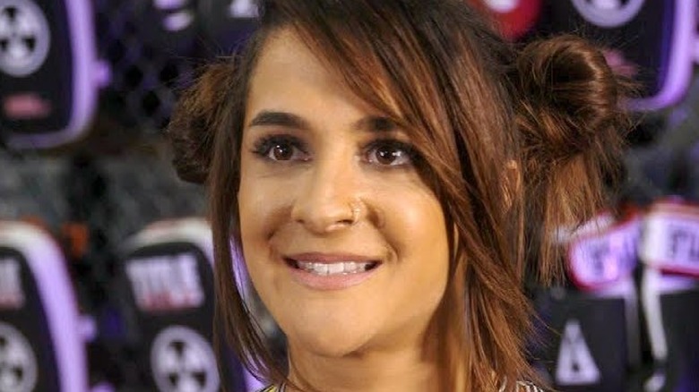 Dakota Kai being interviewed