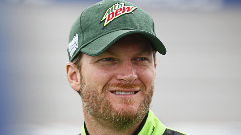 Dale Earnhardt Jr. smiling
