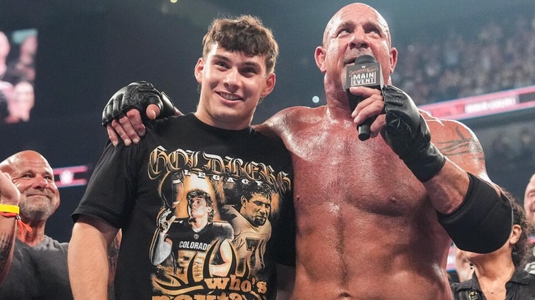 Gage and Goldberg at the latter's final match