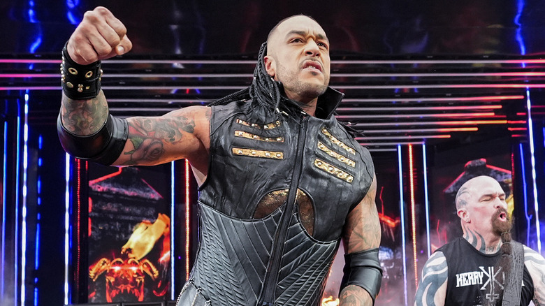 Damian Priest making his entrance at WWE WrestleMania 41