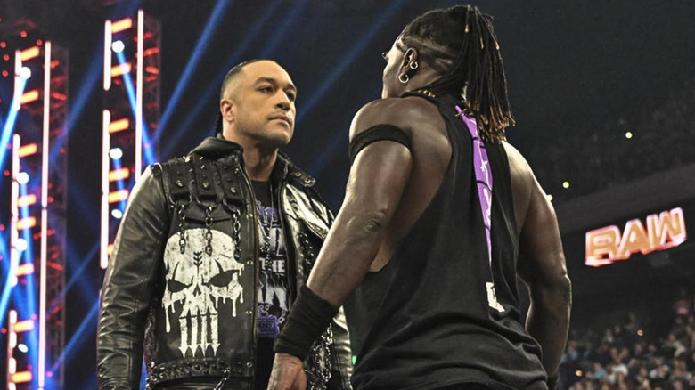 Damian Priest staring down R-Truth
