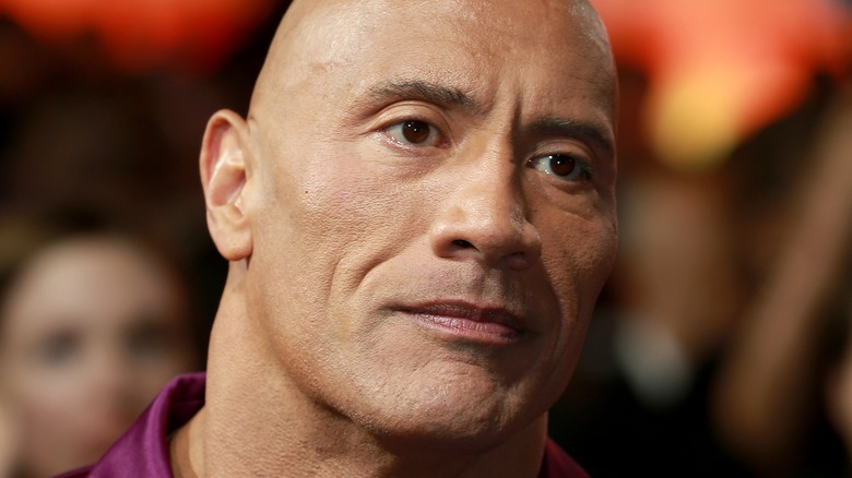 The Rock smiling