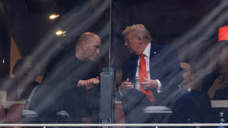 Dana White and President Donald Trump