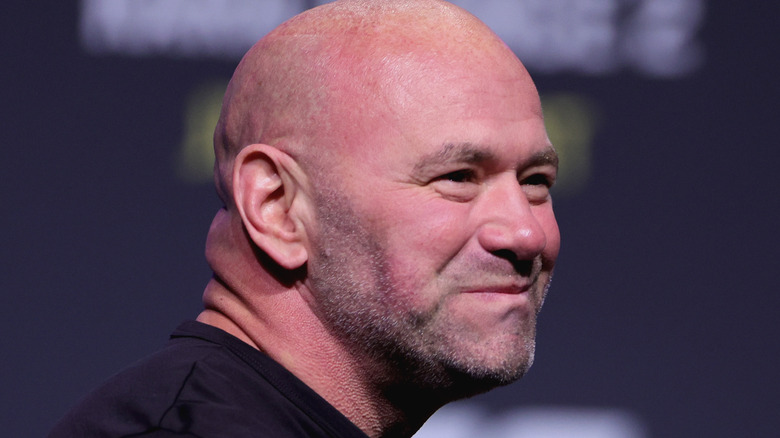 Dana White smiles