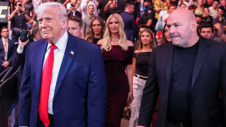 Donald Trump and Dana White at UFC 327