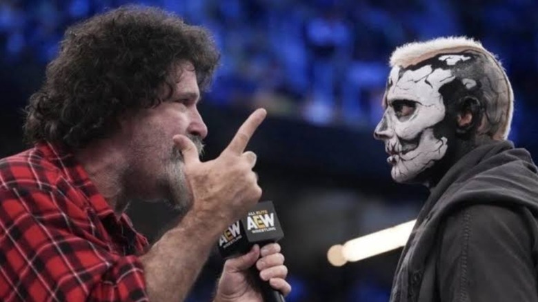 Mick Foley and Darby Allin at AEW Double or Nothing 2026