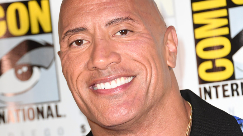 The Rock smile