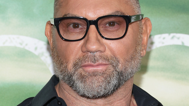 Dave Bautista in glasses