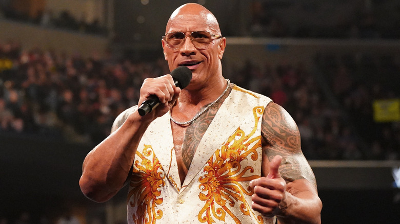 Dwayne "The Rock" Johnson appearing for WWE