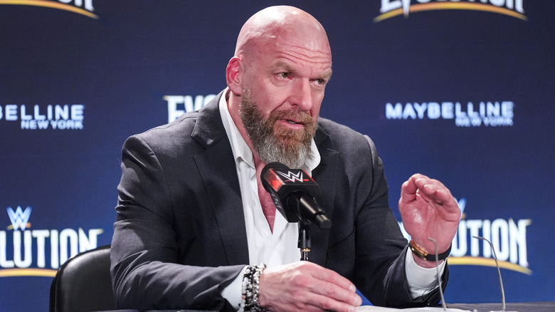 Paul Levesque at the WWE Evolution press conference