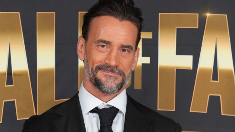 CM Punk on the red carpet at the 2025 WWE Hall of Fame ceremony.