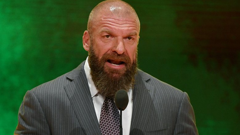 Triple H speaking