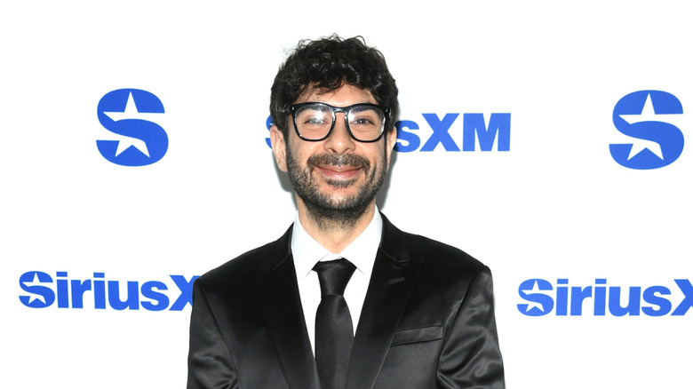 Tony Khan enjoying some SiriusXM action