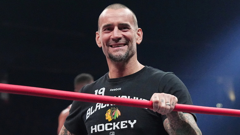 CM Punk smiling