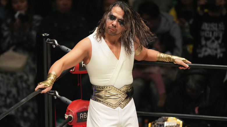 Shinsuke Nakamura at a Pro Wrestling NOAH event