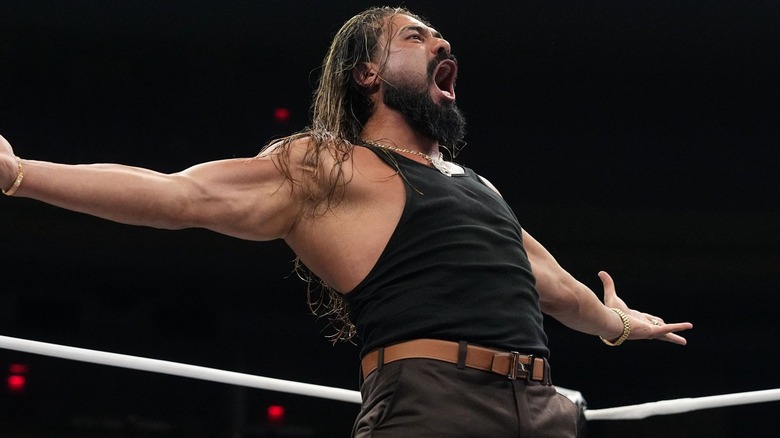 Andrade in the ring