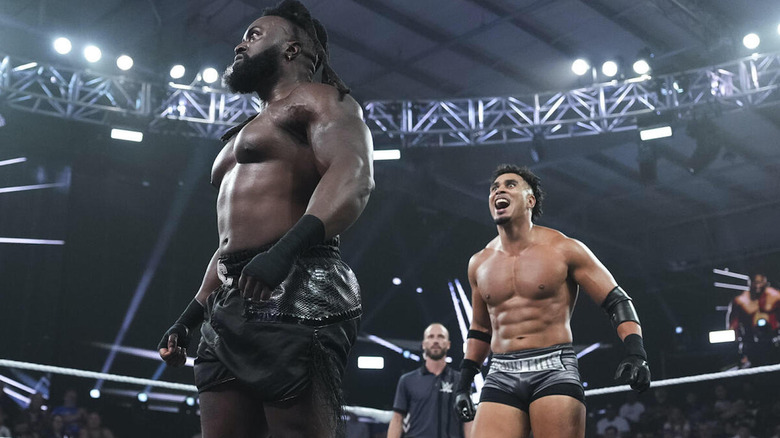 Keanu Carver in an NXT ring