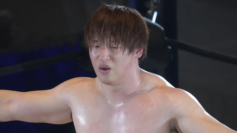 Kota Ibushi in the ring in Japan