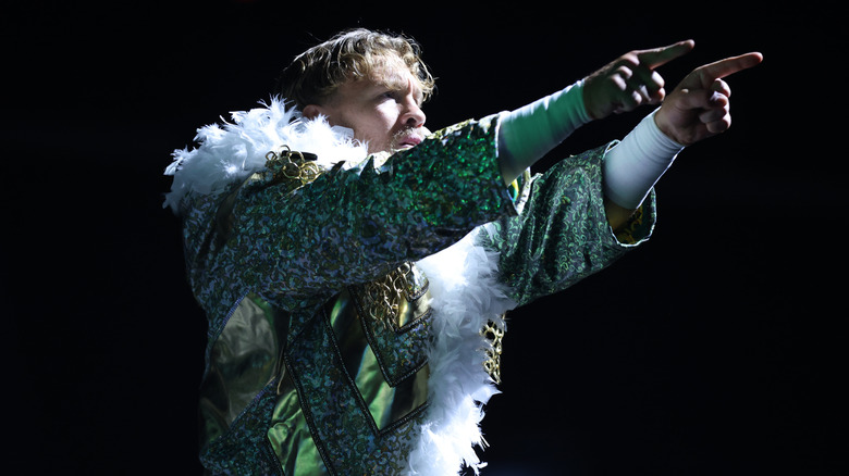 Will Ospreay makes his entrance on 