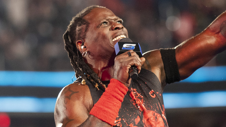 R-Truth cutting a promo