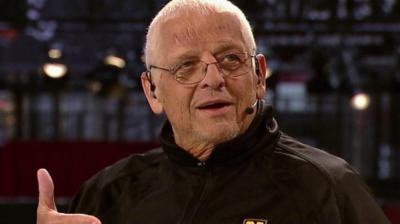 Dusty Rhodes answering questions