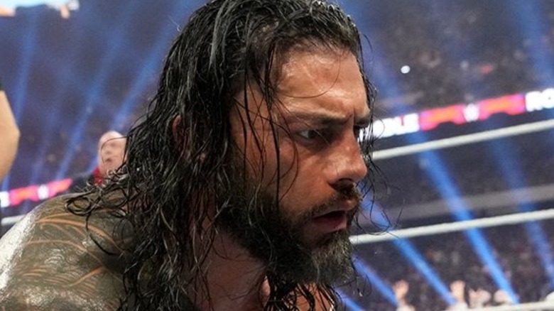 Roman Reigns is caught by surprise