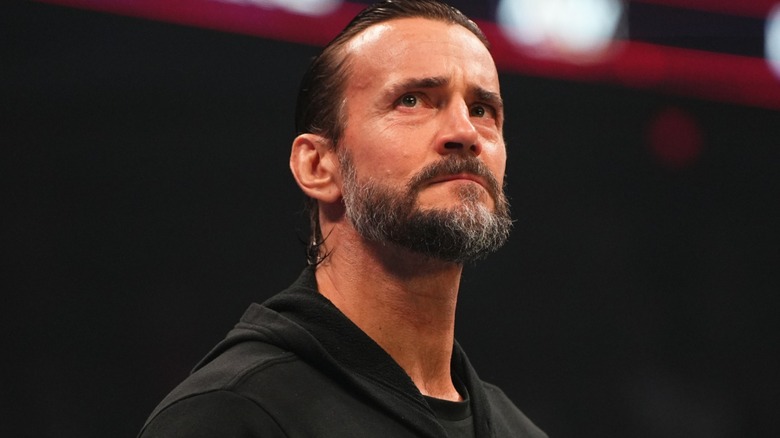 CM Punk looks concerned