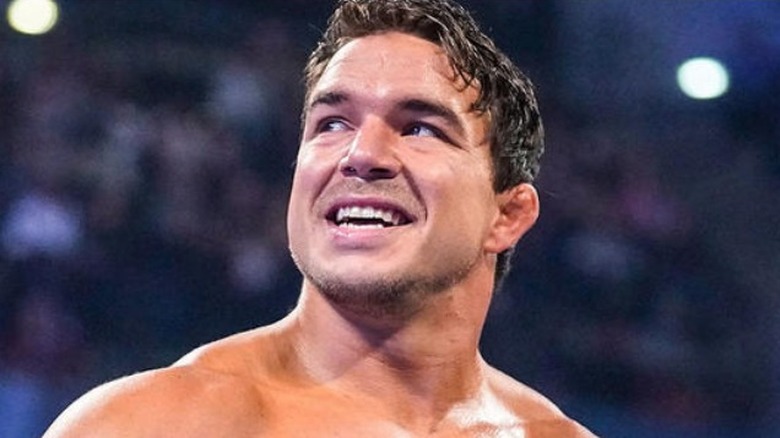 Chad Gable looking away