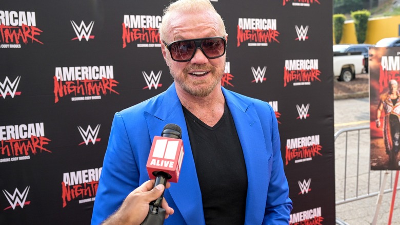 Diamond Dallas Page wears shades at Cody Rhodes' movie premiere