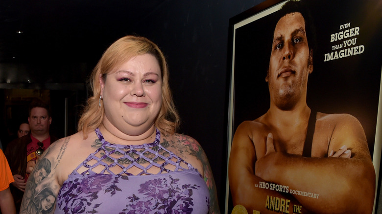 Robin Christensen-Roussimoff at Andre the Giant documentary premiere
