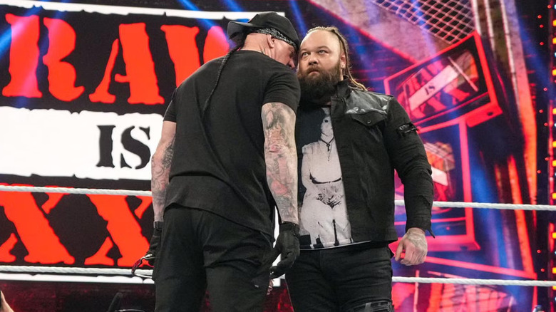 The Undertaker and Bray Wyatt on WWE Raw