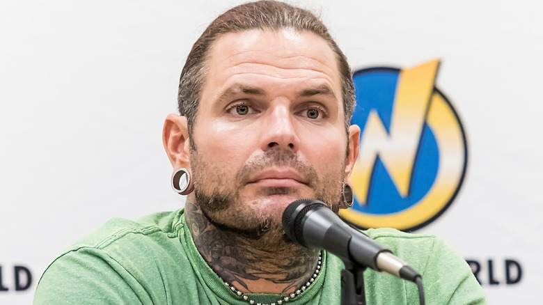 Jeff Hardy on the panel at a Comic Con event