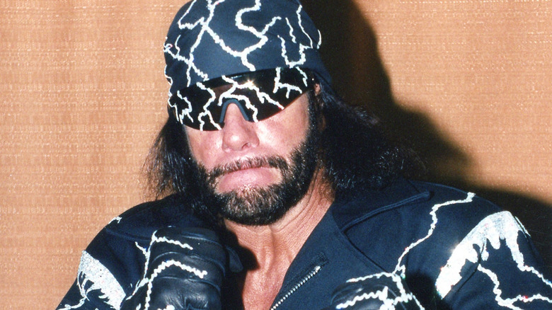 Randy Savage poses